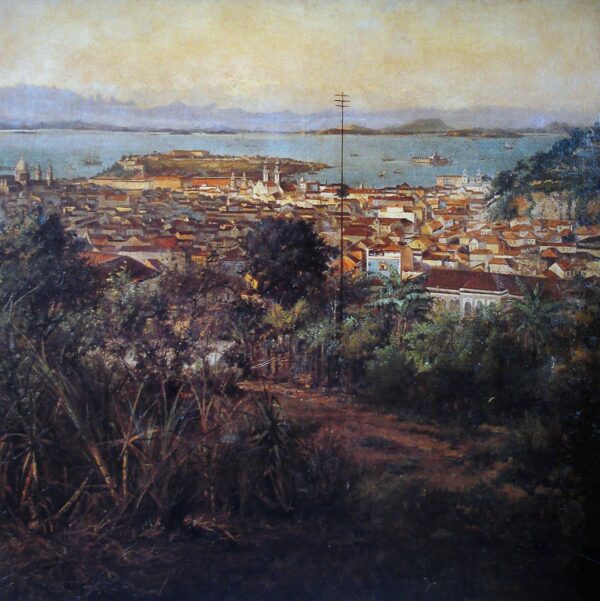 View of Rio de Janeiro by Victor Meirelles, hand-painted oil painting reproduction