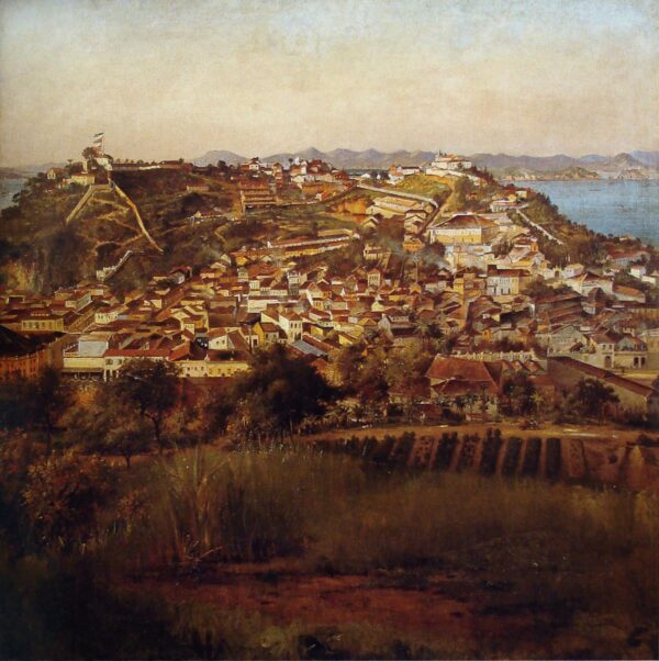View of Rio de Janeiro II by Victor Meirelles, hand-painted oil painting reproduction