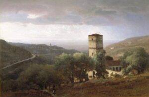 View of Rome from Tivoli by George Inness, hand-painted oil painting reproduction