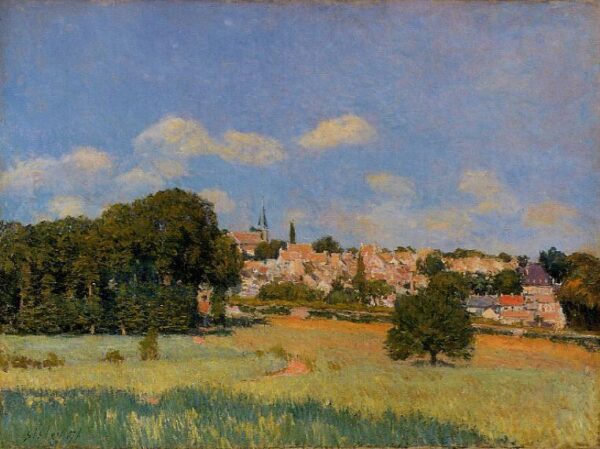 View of St. Cloud – Sunshine by Alfred Sisley, hand-painted oil painting reproduction