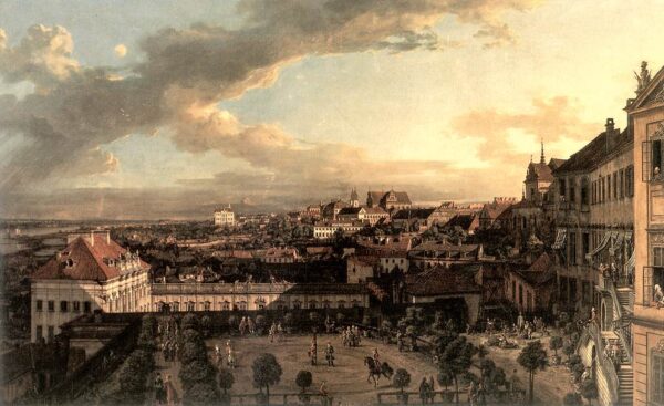 View of Warsaw from the Royal Palace by Bernardo Bellotto, hand-painted oil painting reproduction