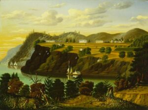 View of West Point by Thomas Chambers, hand-painted oil painting reproduction