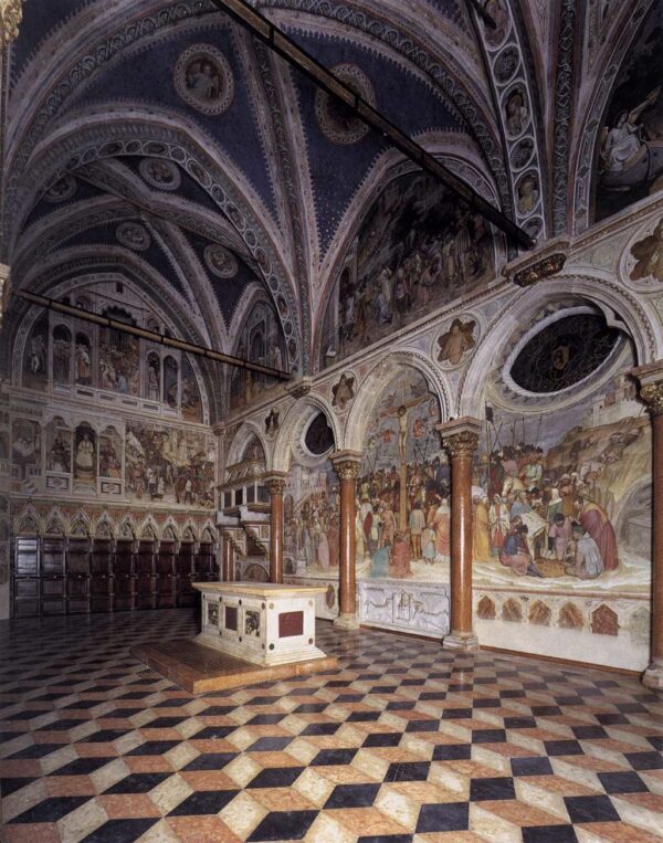 View of the Cappella di San Giacomo by Altichiero da Zevio, hand-painted oil painting reproduction