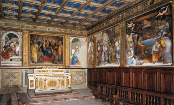 View of the Oratory by Domenico Beccafumi, hand-painted oil painting reproduction