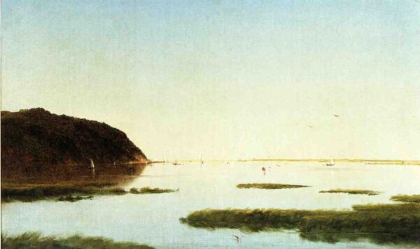 View of the Shrewsbury River by John Frederick Kensett, hand-painted oil painting reproduction