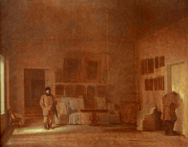 Viewing an Old House by Ivan Nikolaevich Kramskoy, hand-painted oil painting reproduction