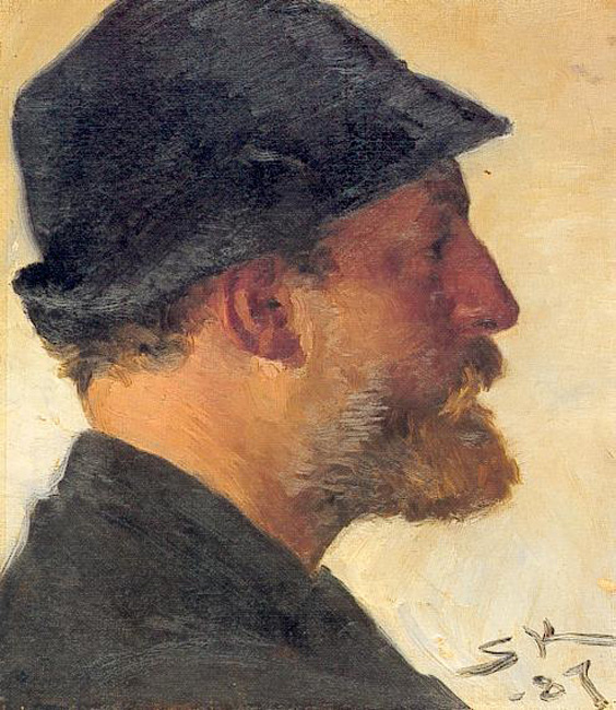 Viggo Johansen by Peder Severin Krøyer, hand-painted oil reproduction