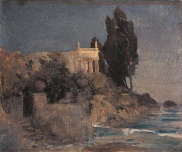 Villa by the Sea by Arnold Böcklin, hand-painted oil painting reproduction