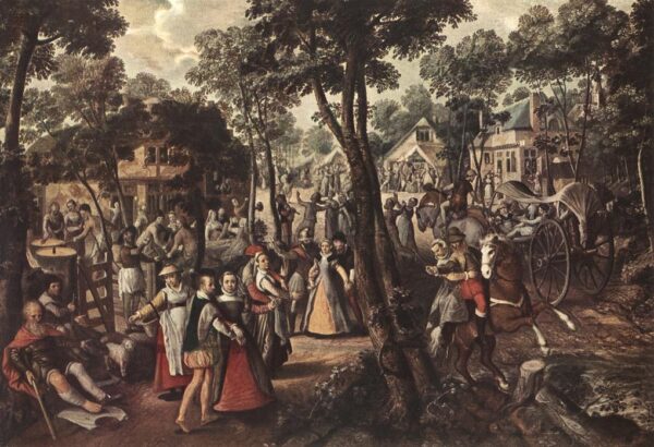 Village Feast by Joachim Beuckelaer, hand-painted oil painting reproduction