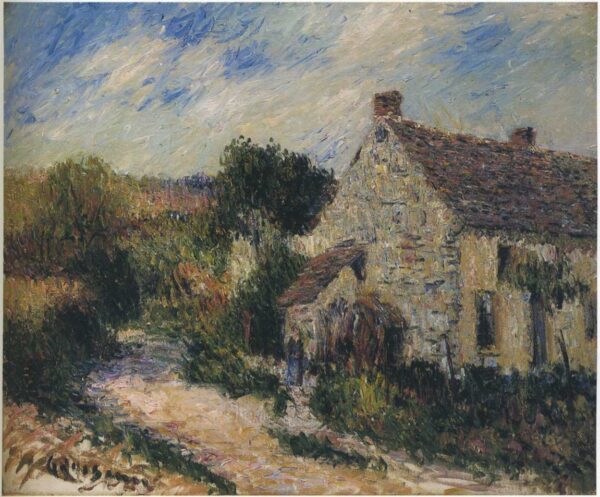 Village Road by Gustave Loiseau, hand-painted oil painting reproduction