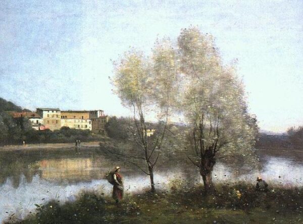 Ville d’Avray by Jean Baptiste Camille Corot, hand-painted oil painting reproduction