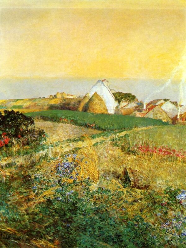 Villiers le Bel by Frederick Childe Hassam, hand-painted oil painting reproduction
