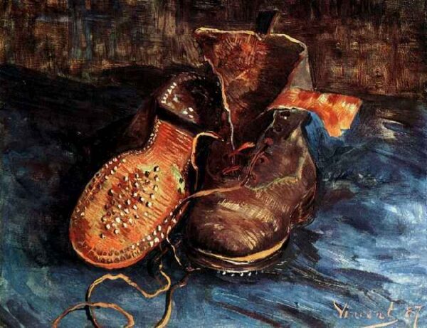 A Pair of Shoes by Vincent van Gogh, hand-painted oil painting reproduction
