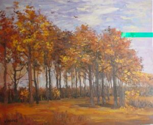 Autumn Landscape by Vincent van Gogh, hand-painted oil painting reproduction