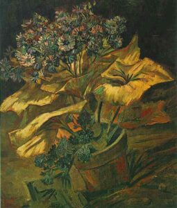 Cineraria in a Flowerpot by Vincent van Gogh, hand-painted oil painting reproduction