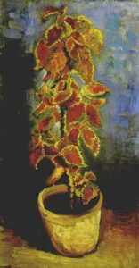 Coleus Plant in a Flowerpot by Vincent van Gogh, hand-painted oil painting reproduction