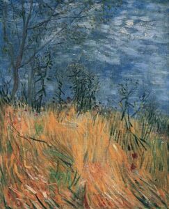 Edge of a Wheatfield with Poppies by Vincent van Gogh, hand-painted oil painting reproduction
