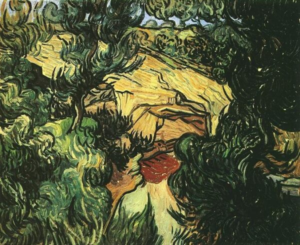 Entrance to a Quarry by Vincent van Gogh, hand-painted oil painting reproduction