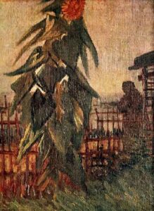 Garden with Sunflowers by Vincent van Gogh, hand-painted oil painting reproduction
