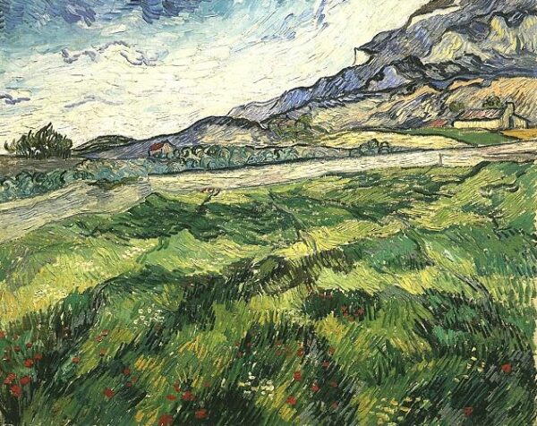 Green Wheat Field by Vincent van Gogh, hand-painted oil painting reproduction