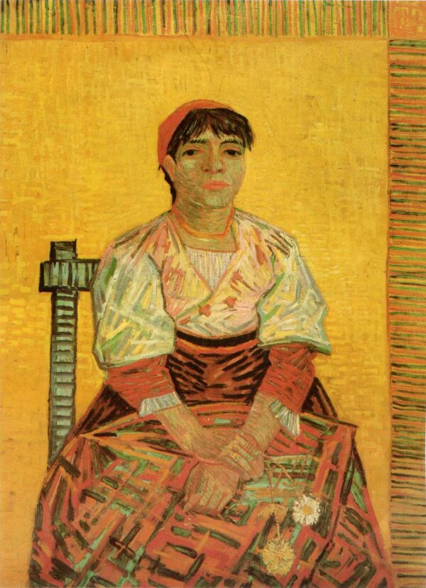 Italian Woman Agostina Segatori by Vincent van Gogh, hand-painted oil painting reproduction