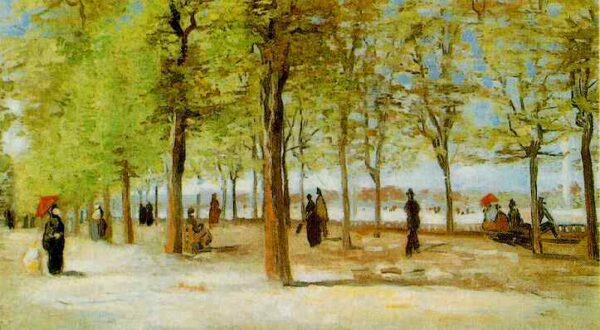 Lane at the Jardin du Luxembourg by Vincent van Gogh, hand-painted oil painting reproduction