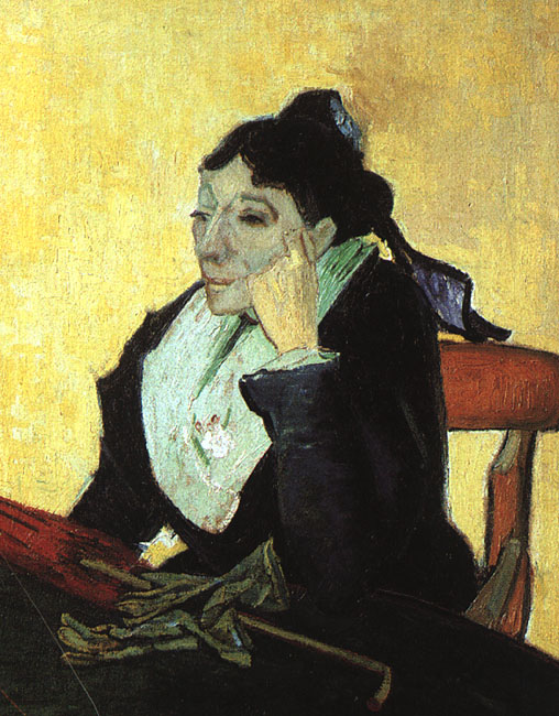 L’Arlésienne (Madame Ginoux) with Gloves and Umbrella by Vincent van Gogh, hand-painted oil reproduction