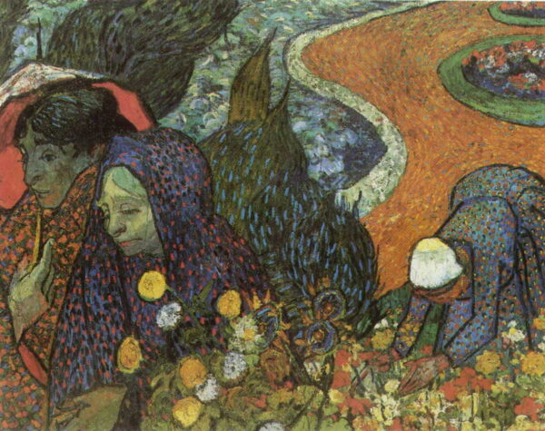 Memory of the Garden at Etten by Vincent van Gogh, hand-painted oil painting reproduction