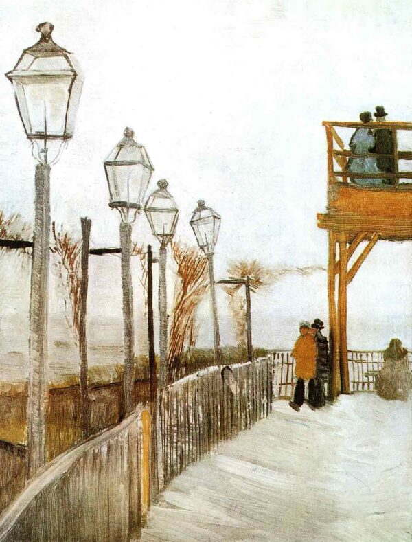 Montmartre by Vincent van Gogh, hand-painted oil painting reproduction