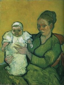 Mother Roulin with Her Baby by Vincent van Gogh, hand-painted oil painting reproduction