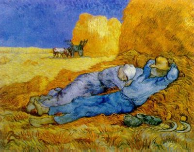Noon Rest from Work After Millet by Vincent van Gogh, hand-painted oil reproduction