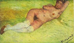 Nude Woman Reclining by Vincent van Gogh, hand-painted oil painting reproduction
