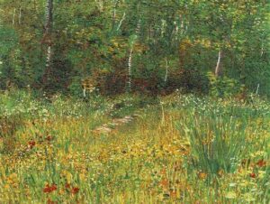 Park at Asnieres in Spring by Vincent van Gogh, hand-painted oil painting reproduction