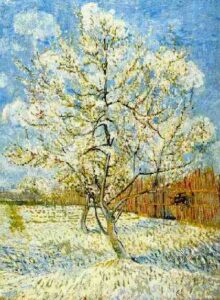 Peach Tree in Blossom by Vincent van Gogh, hand-painted oil painting reproduction