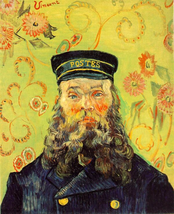 Portrait of the Postman Joseph Roulin by Vincent van Gogh, hand-painted oil painting reproduction
