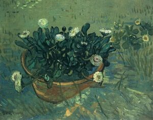 Still Life Bowl with Daisies by Vincent van Gogh, hand-painted oil painting reproduction