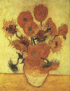 Still Life Vase with Fifteen Sunflowers by Vincent van Gogh, hand-painted oil painting reproduction