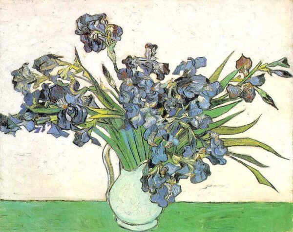 Still Life Vase with Irises by Vincent van Gogh, hand-painted oil painting reproduction