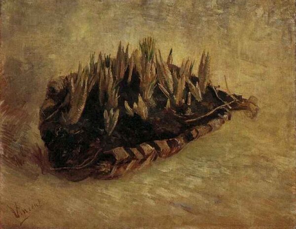 Still Life with a Basket of Crocuses by Vincent van Gogh, hand-painted oil painting reproduction