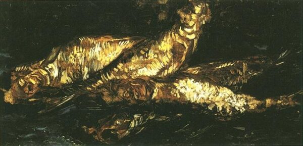 Still Life with Bloaters by Vincent van Gogh, hand-painted oil painting reproduction