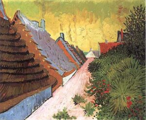 Street in Saintes Maries by Vincent van Gogh, hand-painted oil painting reproduction