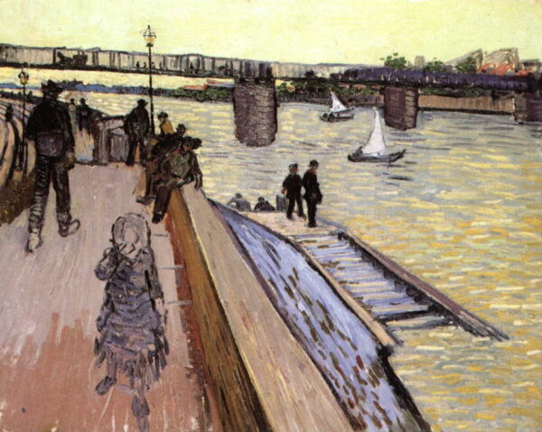 The Bridge at Trinquetaille by Vincent van Gogh, hand-painted oil painting reproduction