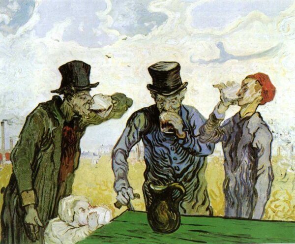 The Drinkers by Vincent van Gogh, hand-painted oil painting reproduction