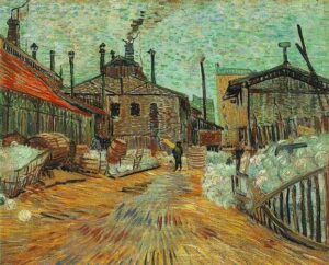 The Factory at Asnieres by Vincent van Gogh, hand-painted oil painting reproduction
