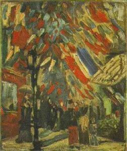The Fourteenth of July Celebration in Paris by Vincent van Gogh, hand-painted oil painting reproduction