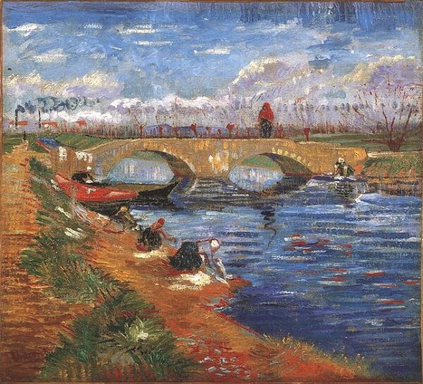 The Gleize Bridge over the Vigueirat Canal by Vincent van Gogh, hand-painted oil painting reproduction