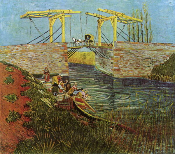 The Langlois Bridge at Arles by Vincent van Gogh, hand-painted oil painting reproduction