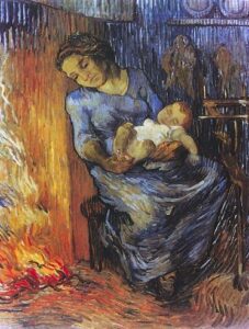 The Man is at Sea After Demont Breton by Vincent van Gogh, hand-painted oil painting reproduction