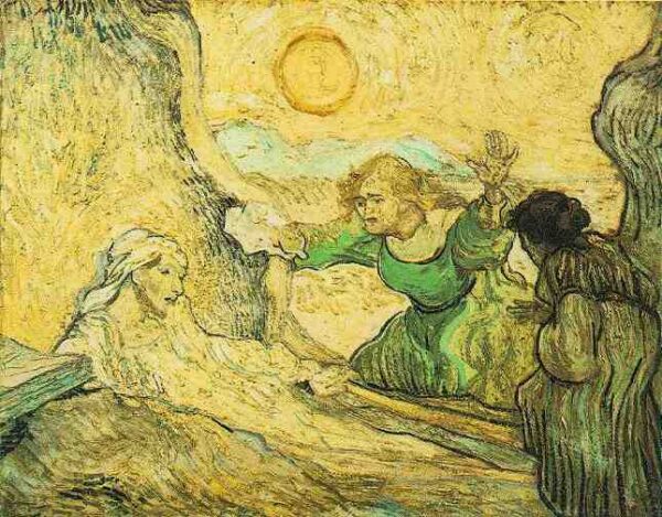 The Raising of Lazarus After Rembrandt by Vincent van Gogh, hand-painted oil painting reproduction