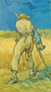 The Reaper After Millet by Vincent van Gogh, hand-painted oil painting reproduction